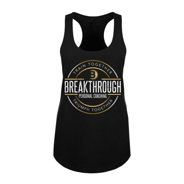 CIRCLE BADGE - WOMEN'S FITTED TANK TOP - $WY482R$ Thumbnail